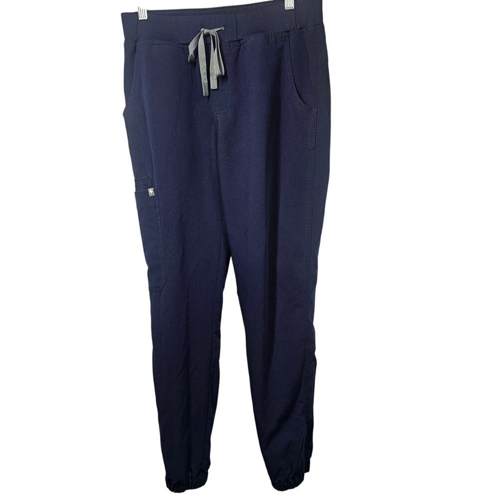 FIGS Navy Jogger Scrub Pants with Front and Cargo Pockets Women's S